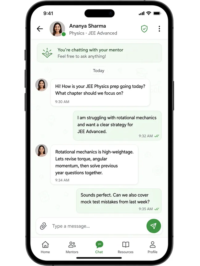 Chat with mentor